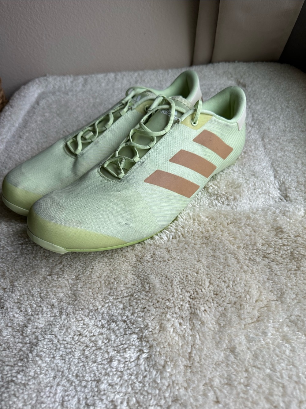 adidas men’s The Road cycling shoe Green size 12